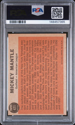 Graded 1962 Topps All Star Mickey Mantle #471 Baseball Card PSA 4 VG-EX
