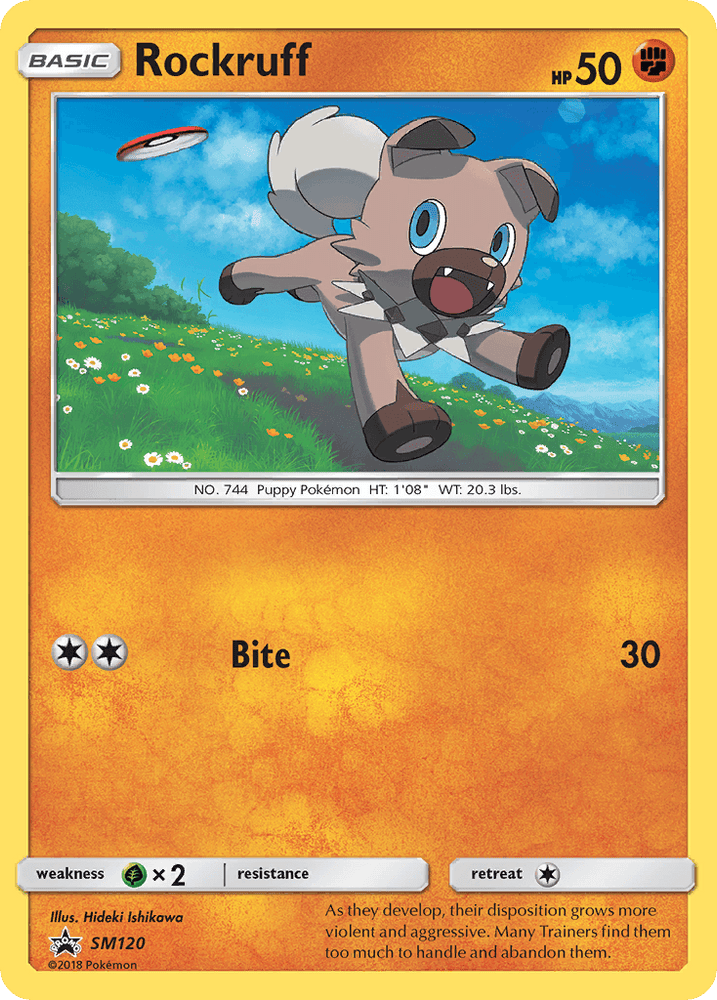 Rockruff (SM120) [Sun & Moon: Black Star Promos] (Online Only)