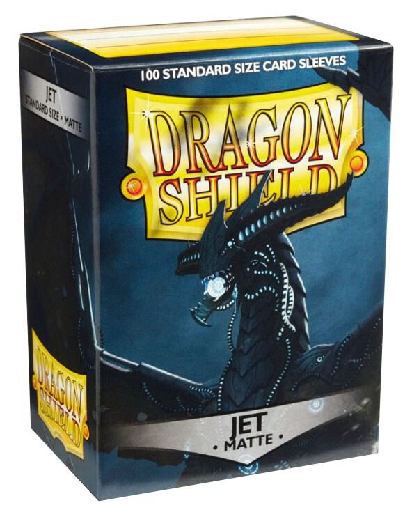 Dragon Shield: Standard 100ct Sleeves - Jet (Matte) (Online Order Only)