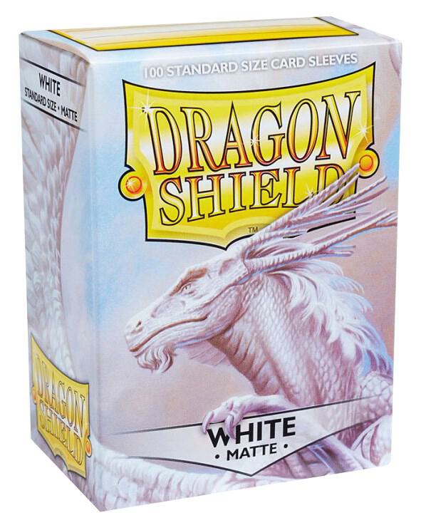 Dragon Shield: Standard 100ct Sleeves - White (Matte) (Online Order Only)