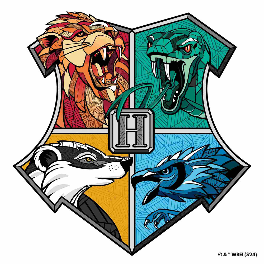 Harry Potter - Hogwarts House Prides Wooden Jigsaw Puzzle (Online Order Only)