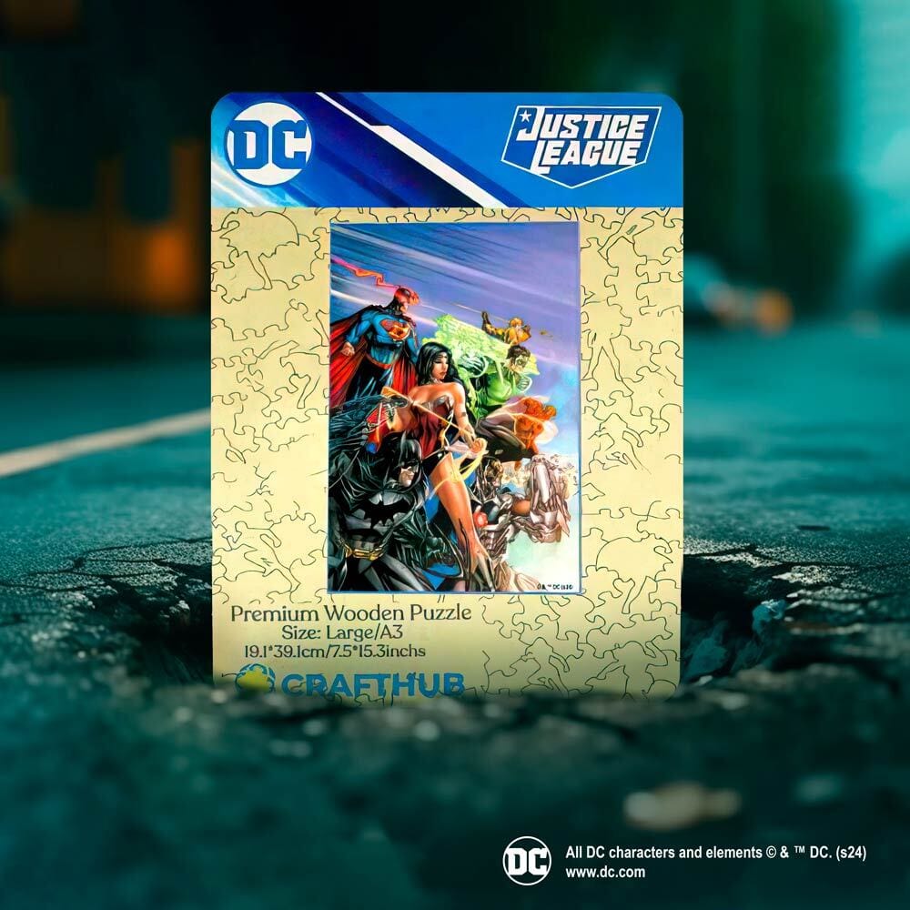 Justice League Hero Alliance Wooden Jigsaw Puzzle (Online Order Only)