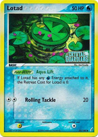 Lotad (55/100) (Stamped) [EX: Crystal Guardians] (Online Only)