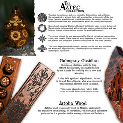 Aztec Mahogany Obsidian Stone Dice Set - Dice Around the World Collection (ONLINE ORDER ONLY)