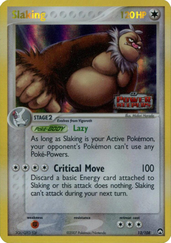 Slaking (13/108) (Stamped) [EX: Power Keepers] (Online Only)