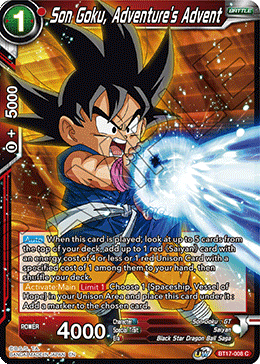 Son Goku, Adventure's Advent (BT17-008) [Ultimate Squad] (ONLINE ORDER ONLY)