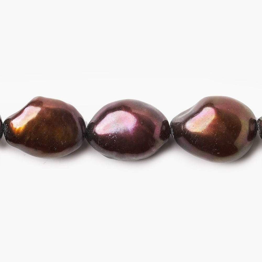 14mm Chocolate Brown Baroque Pearl, 15 inch, 34 pieces (ONLINE ORDER ONLY)