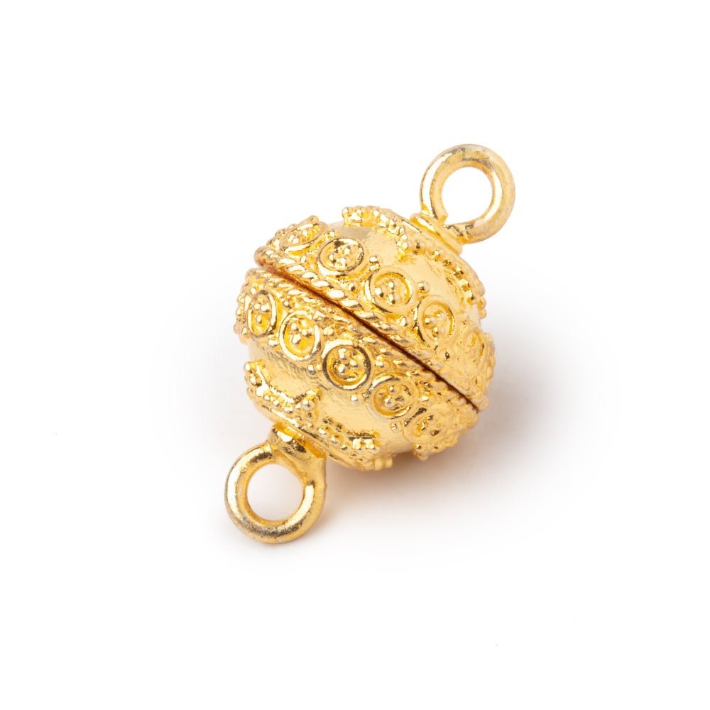 14mm Circular Design Magnetic Clasp 1 piece (ONLINE ORDER ONLY)