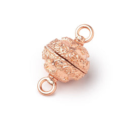 14mm Circular Design Magnetic Clasp 1 piece (ONLINE ORDER ONLY)