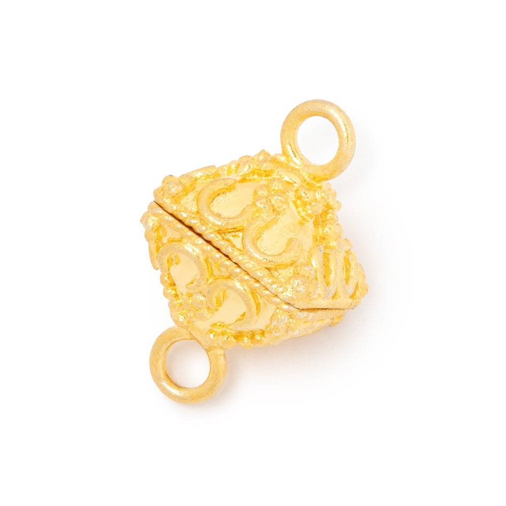 14mm Moroccan Design Bipyramid Magnetic Clasp 1 piece (ONLINE ORDER ONLY)