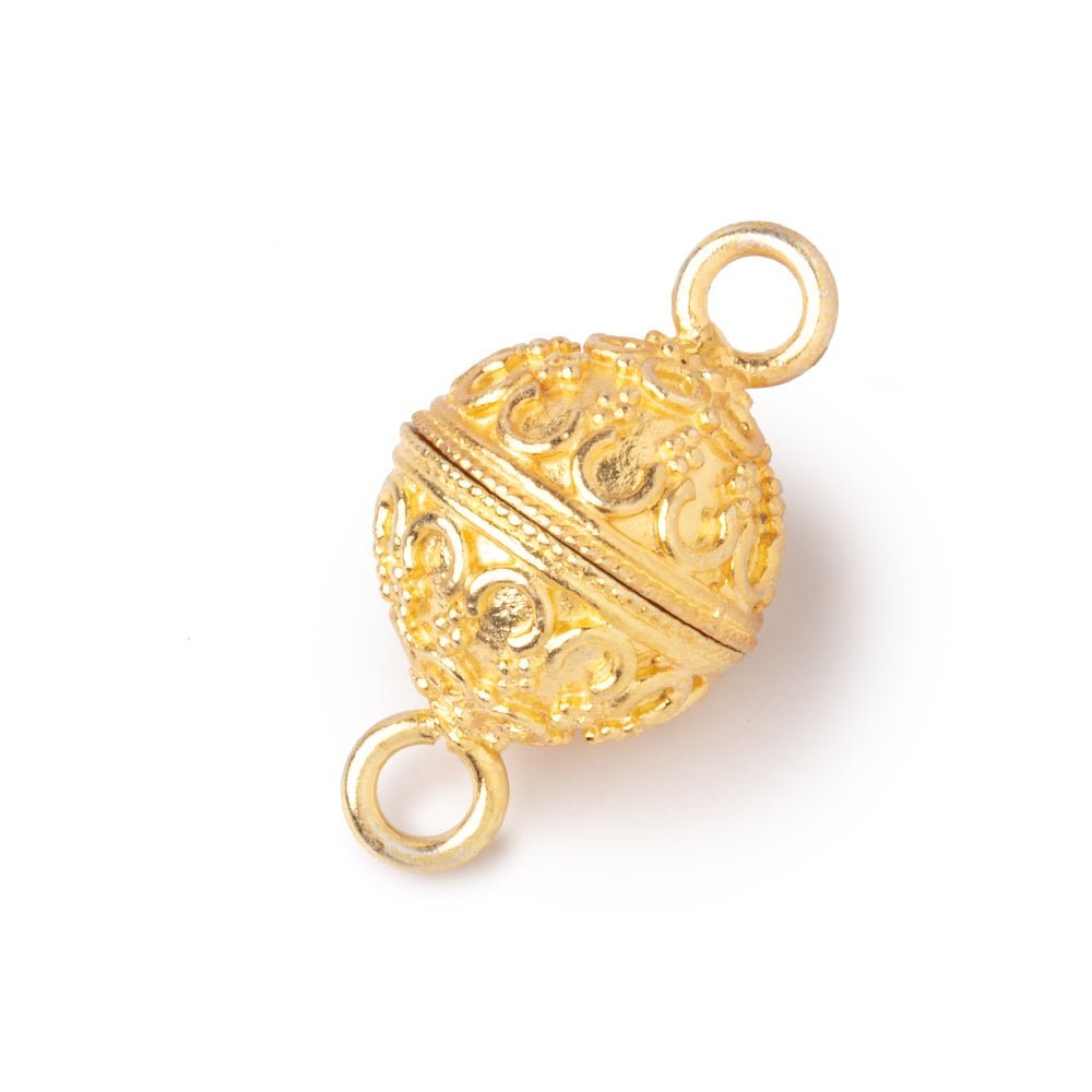 14mm Moroccan Design Round Magnetic Clasp 1 piece (ONLINE ORDER ONLY)