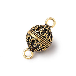 14mm Moroccan Design Round Magnetic Clasp 1 piece (ONLINE ORDER ONLY)