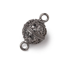 14mm Moroccan Design Round Magnetic Clasp 1 piece (ONLINE ORDER ONLY)