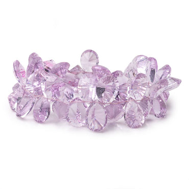 9x12mm Pink Amethyst Concave Faceted Pear Beads 7.5 inch 45 pieces AAA (ONLINE ORDER ONLY)