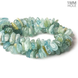 14x10-18x10mm Multi Beryl center drilled elongated plain nuggets 16 inch 67 large hole beads AA (ONLINE ORDER ONLY)