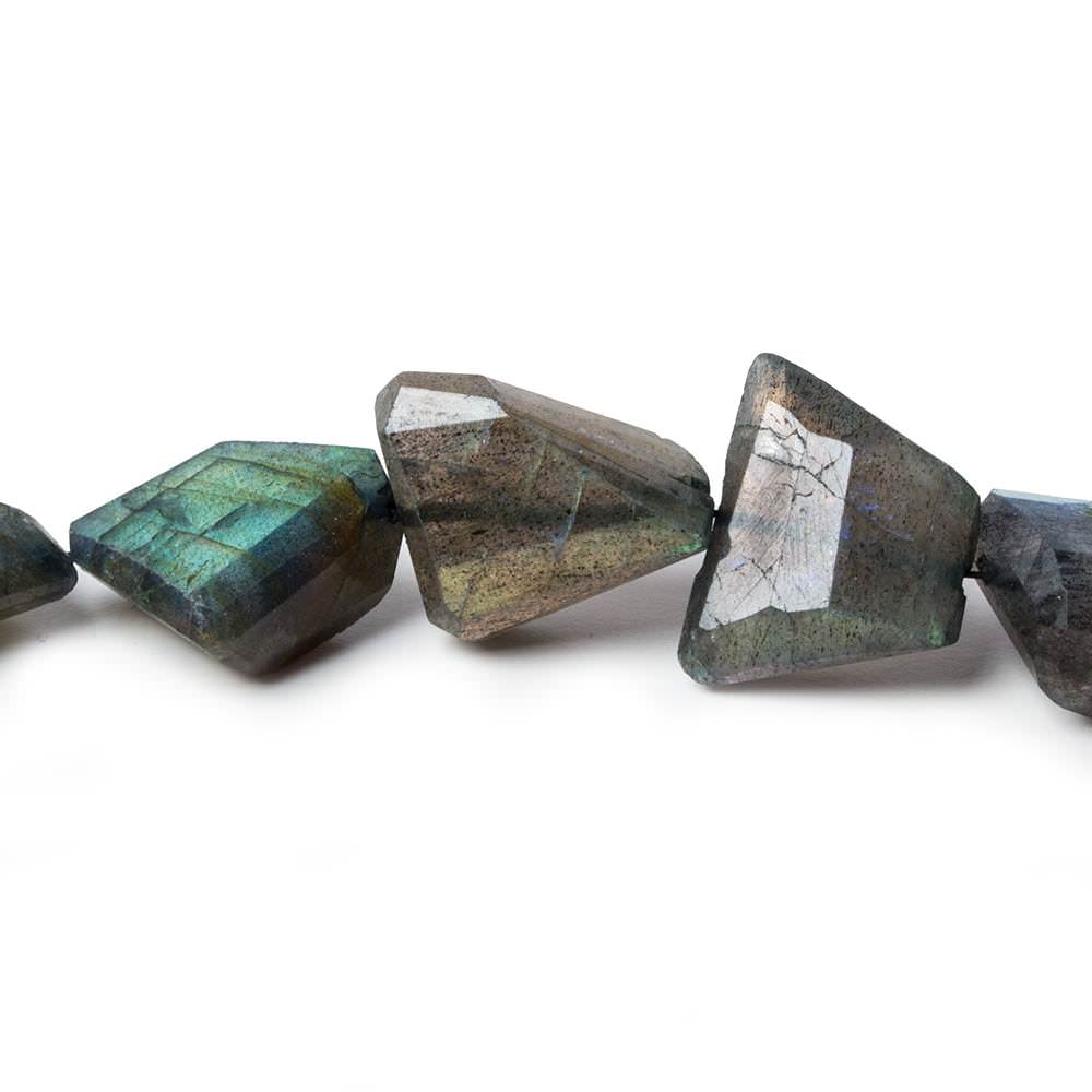 14x10-19x11mm Labradorite Faceted Nugget Beads 8 inch 11 pieces (ONLINE ORDER ONLY)