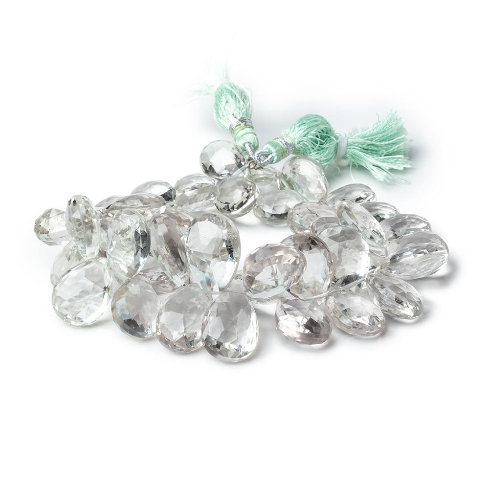 14x10-19x13mm Prasiolite Faceted Pear Beads 8 inch 43 pieces AA (ONLINE ORDER ONLY)