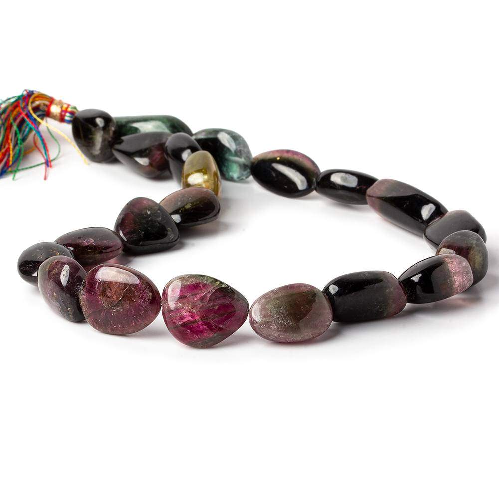 14x10-25x12mm Polychromatic Tourmaline Plain Nugget Beads 14 inch 21 pcs (ONLINE ORDER ONLY)