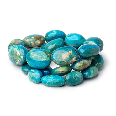 14x10-26x18mm Peruvian Blue Opalina Plain Nuggets 20 inch 28 Beads AA (ONLINE ORDER ONLY)