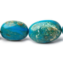 14x10-26x18mm Peruvian Blue Opalina Plain Nuggets 20 inch 28 Beads AA (ONLINE ORDER ONLY)