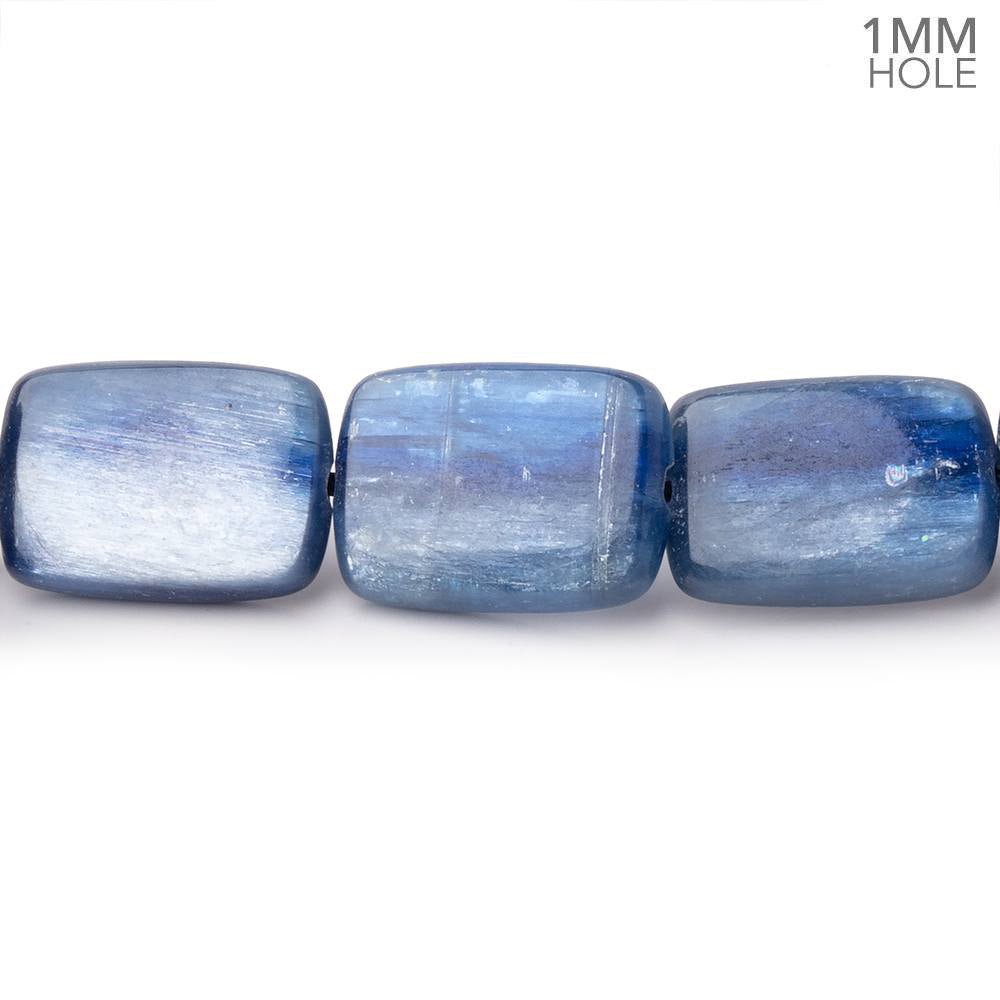 14x10mm Ceylon Blue Kyanite Plain Rectangles 15.5 inch 29 Beads 1mm Hole (ONLINE ORDER ONLY)