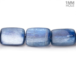 14x10mm Ceylon Blue Kyanite Plain Rectangles 15.5 inch 29 Beads 1mm Hole (ONLINE ORDER ONLY)
