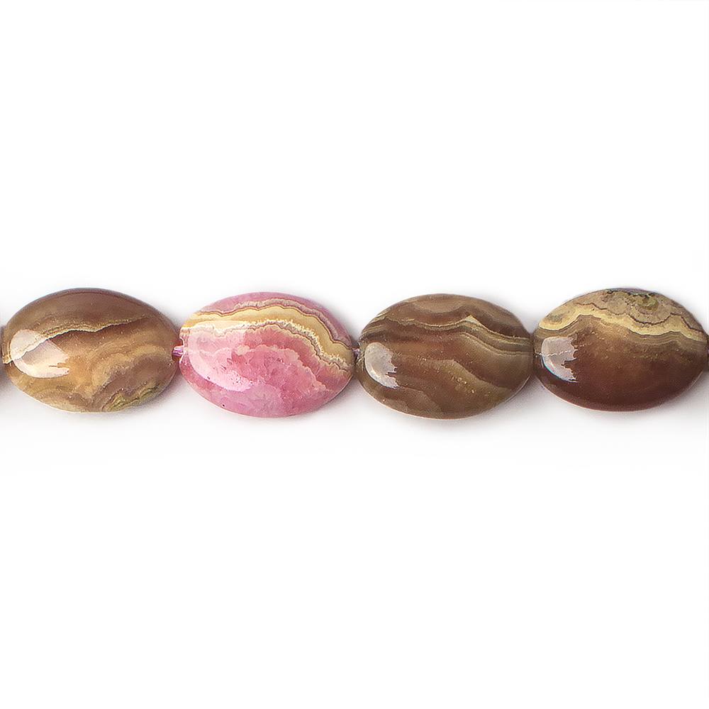 14x10mm Chocolate Rhodochrosite plain ovals 15.5 inch 28 beads (ONLINE ORDER ONLY)