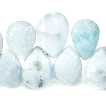14x10mm Larimar Faceted Pear Beads 8 inch 42 pieces (ONLINE ORDER ONLY)