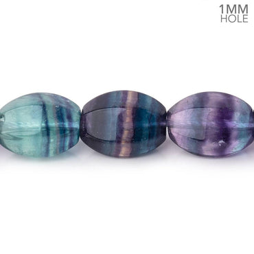 14x10mm Multi Color Fluorite Plain Lantern Beads 15.5 inch 27 pieces AA (ONLINE ORDER ONLY)