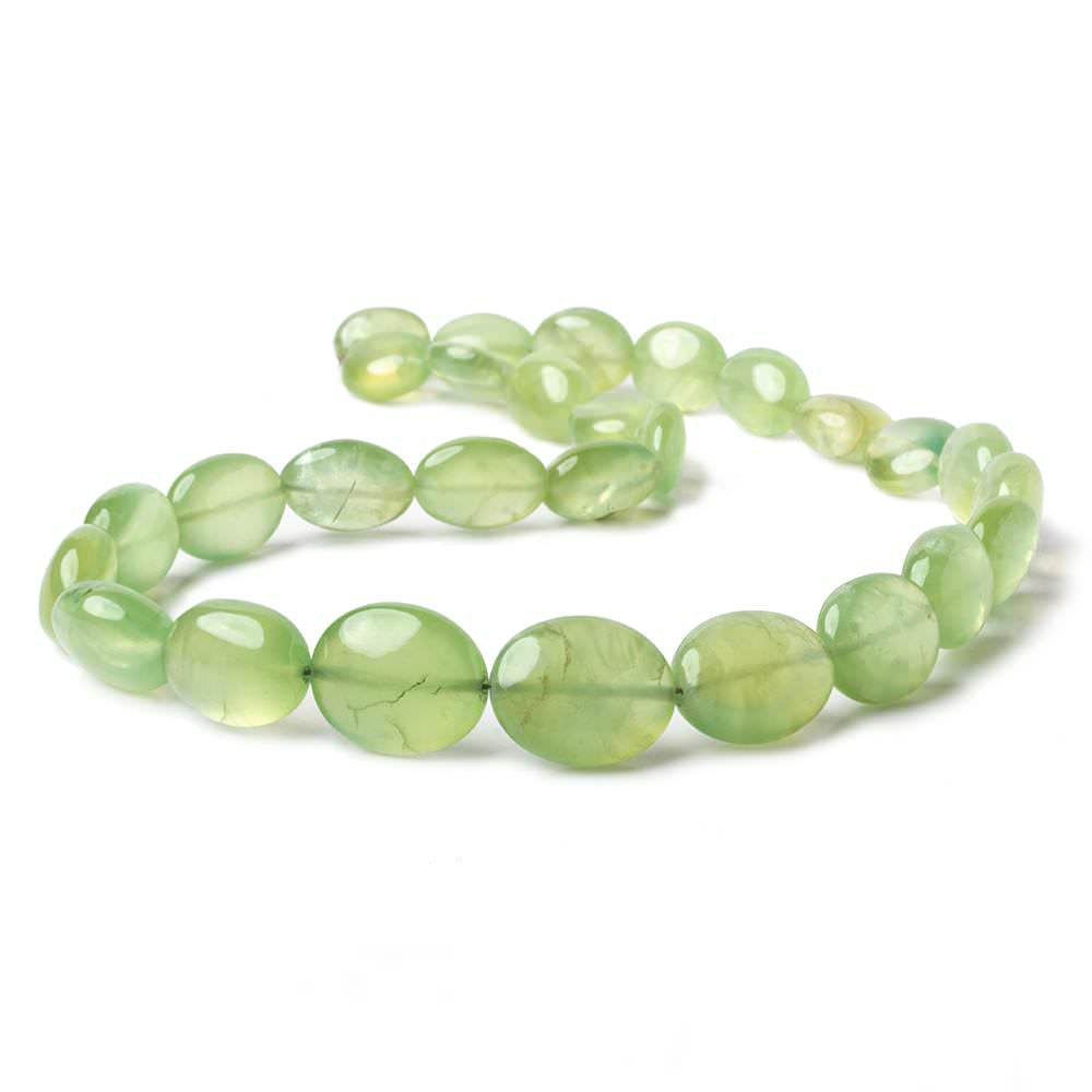 14x10x6-21x17x9mm Prehnite plain ovals 18.25 inch 27 beads AA (ONLINE ORDER ONLY)