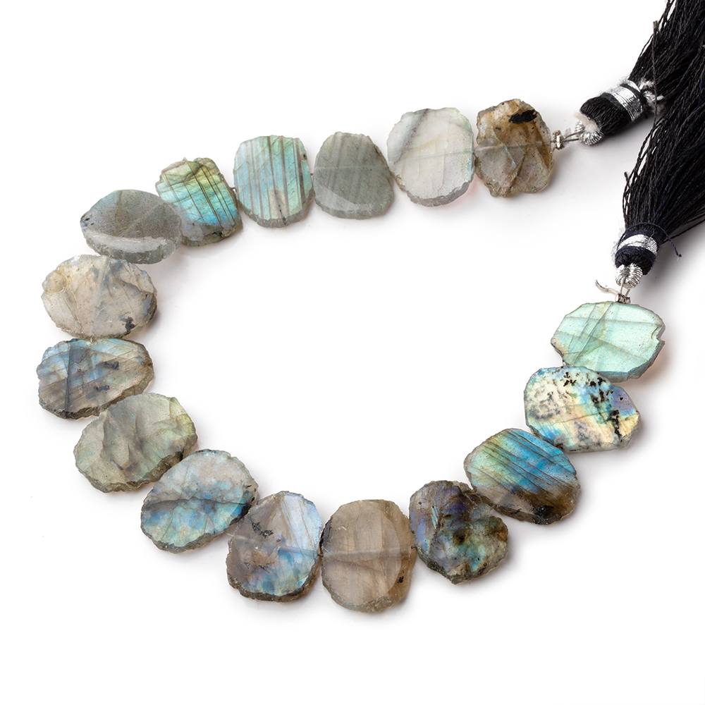 14x11-17x12mm Labradorite Side Drill Slice Beads 7.5 inch 16 pieces (ONLINE ORDER ONLY)