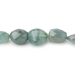 14x11-18x15mm Moss Aquamarine Faceted Nuggets 8.25 inch 14 Beads (ONLINE ORDER ONLY)