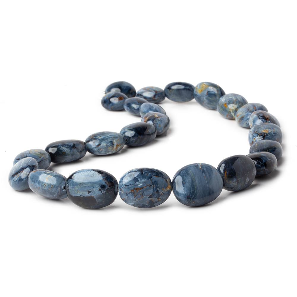 14x11-20x16mm Pietersite straight drilled plain oval beads 16 inch 24 pieces AAA (ONLINE ORDER ONLY)