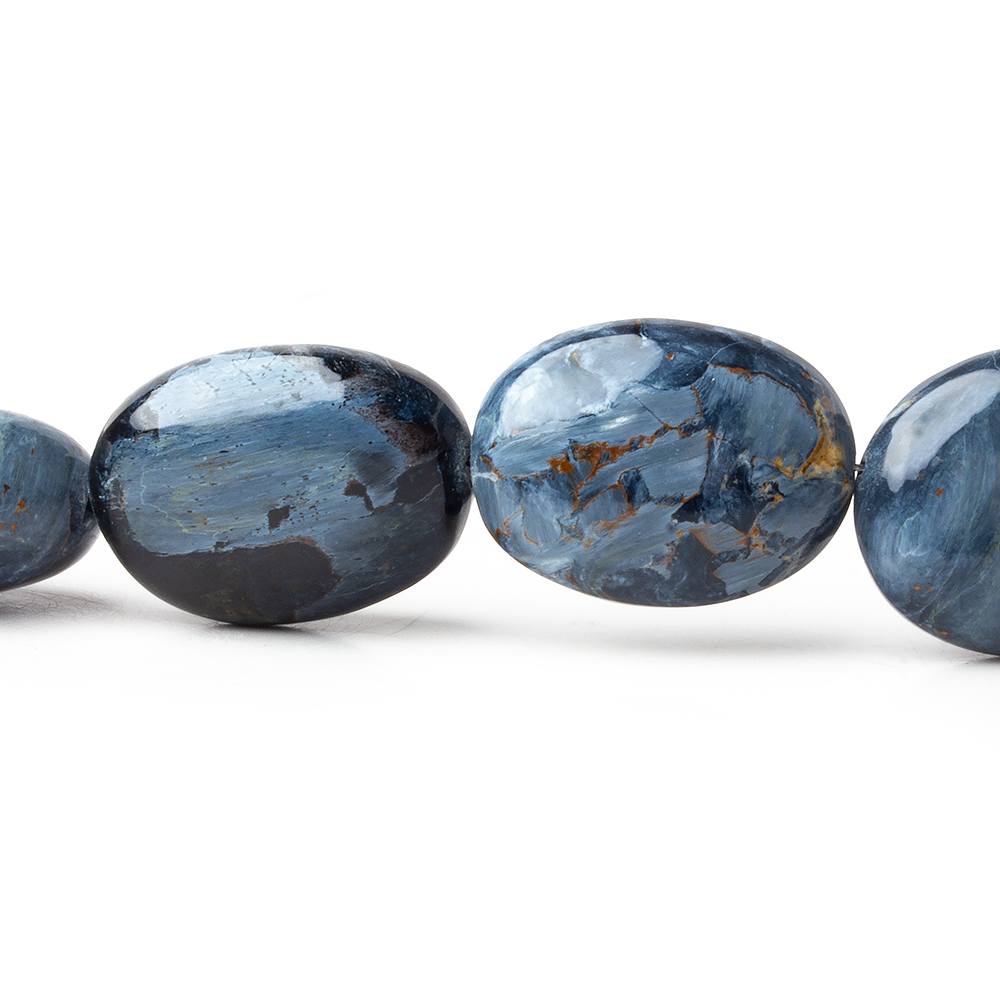 14x11-20x16mm Pietersite straight drilled plain oval beads 16 inch 24 pieces AAA (ONLINE ORDER ONLY)