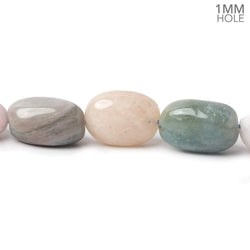 14x12-18x15mm Multi Beryl straight drilled plain nuggets 16 inch 24 large hole beads (ONLINE ORDER ONLY)