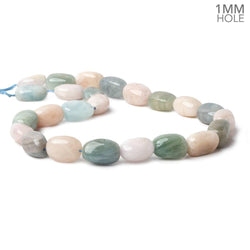 14x12-18x15mm Multi Beryl straight drilled plain nuggets 16 inch 24 large hole beads (ONLINE ORDER ONLY)