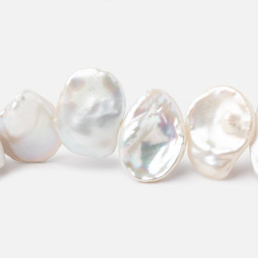 14x12-22x17mm Cream Side Drill Keshi Freshwater Pearls 16 inch 32 Beads (ONLINE ORDER ONLY)