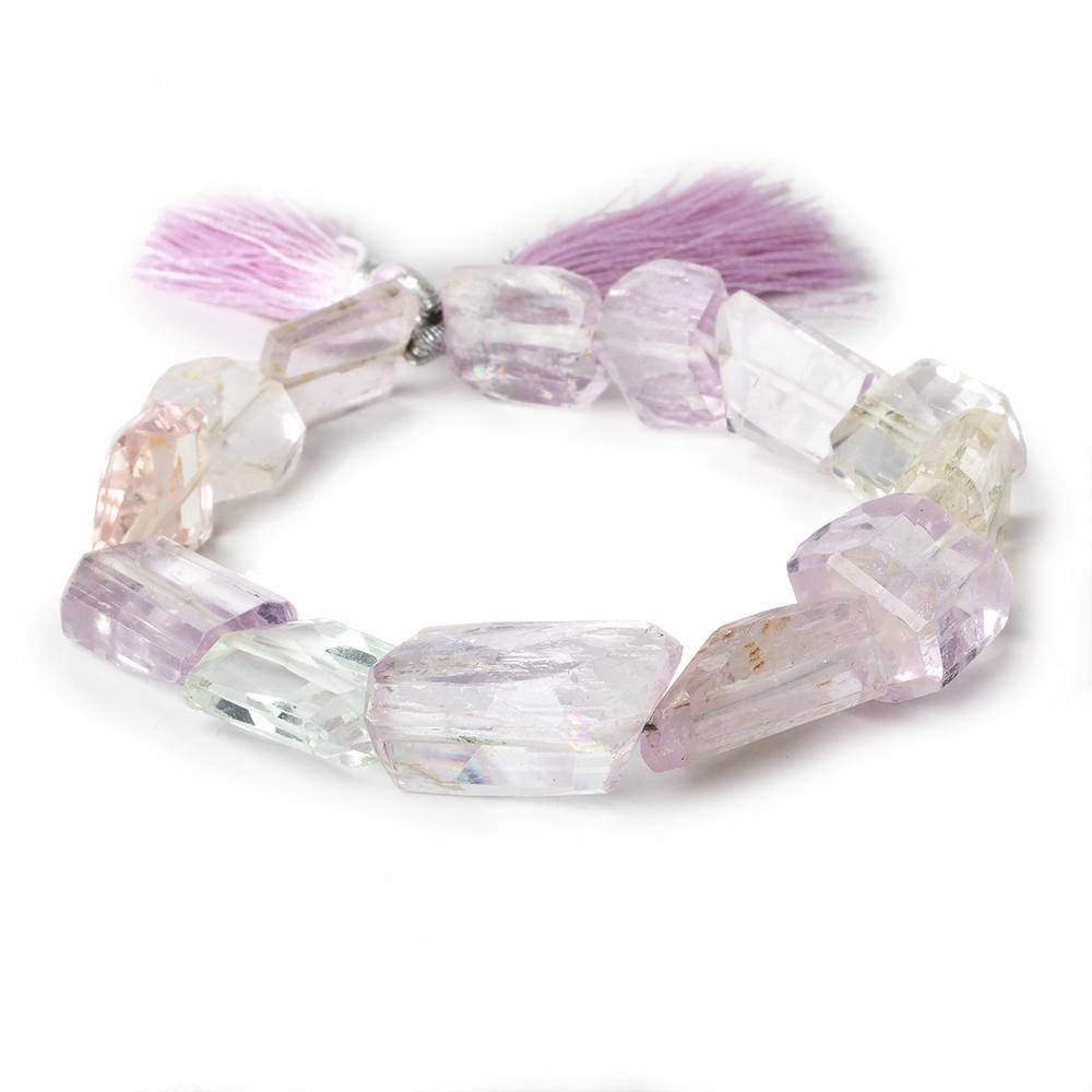 14x13-20x12mm Kunzite Faceted Nugget Beads 8 inch 13 pieces A (ONLINE ORDER ONLY)