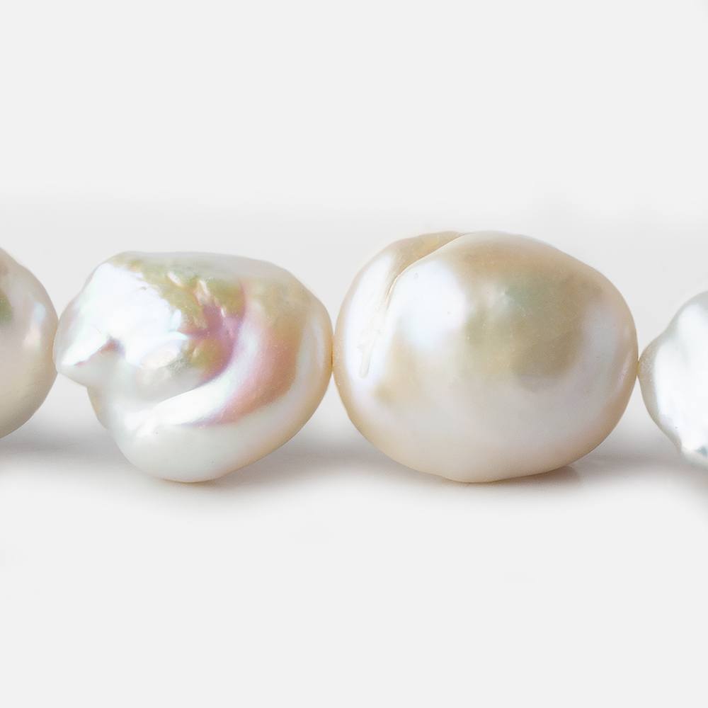 14x14-18x27mm Off White Ultra Baroque Freshwater Pearl 16 inch 13 pieces A (ONLINE ORDER ONLY)