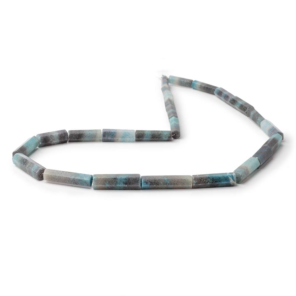 14x4-23x6mm Rare Paraiba Quartz Faceted Tube Beads 18 inch 26 pieces AAA (ONLINE ORDER ONLY)