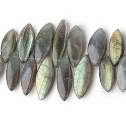 14x5-23x6mm Labradorite Plain Marquise Beads 8 inch 50 pieces (ONLINE ORDER ONLY)