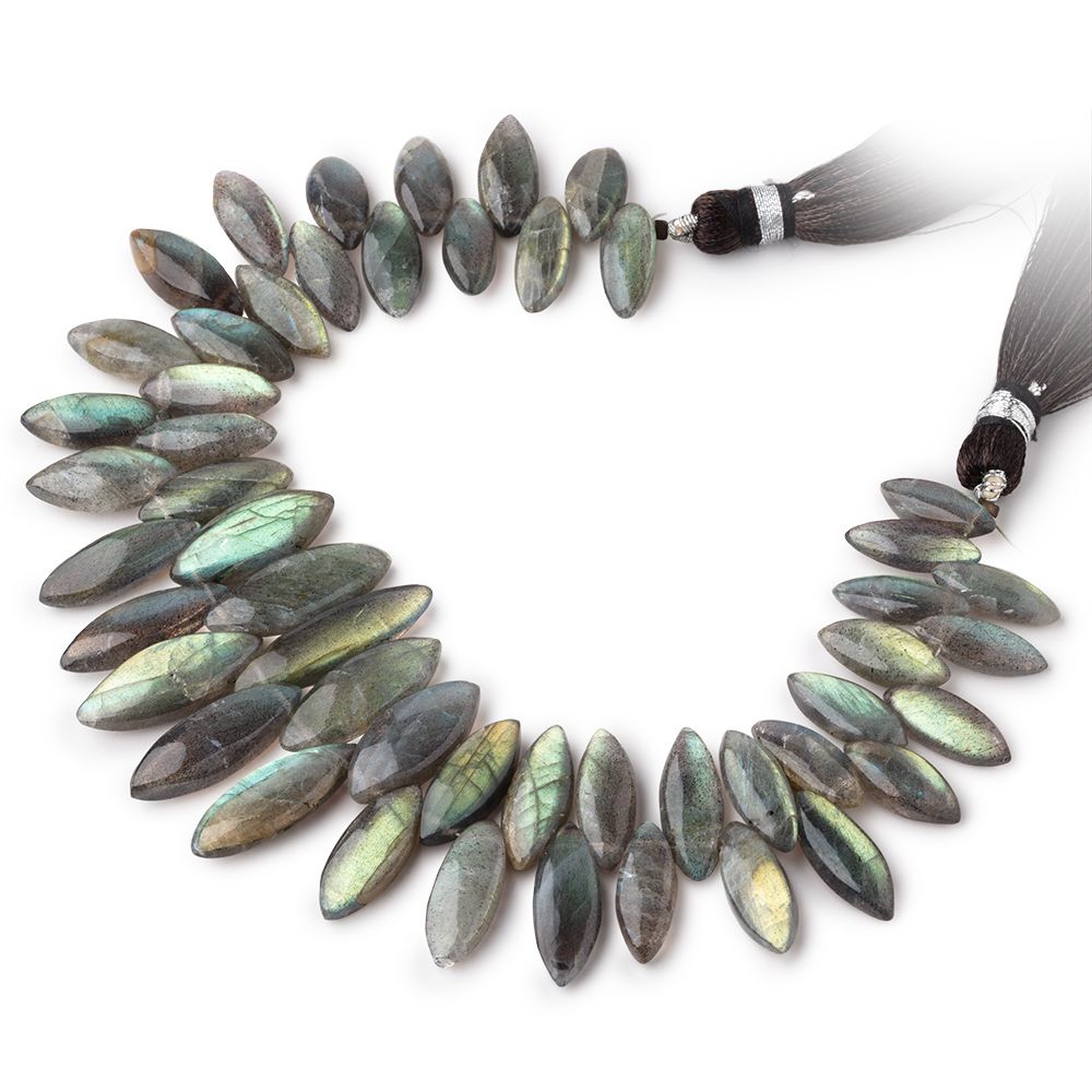 14x5-23x6mm Labradorite Plain Marquise Beads 8 inch 50 pieces (ONLINE ORDER ONLY)