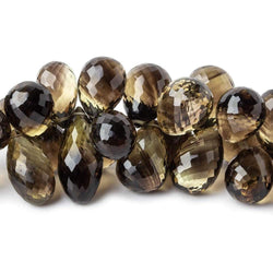 14x7-18x10mm Bi-Colored Quartz Faceted Tear Drops 9 inches 60 beads AAA (ONLINE ORDER ONLY)