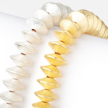 14x7mm Brushed Disc Beads (ONLINE ORDER ONLY)