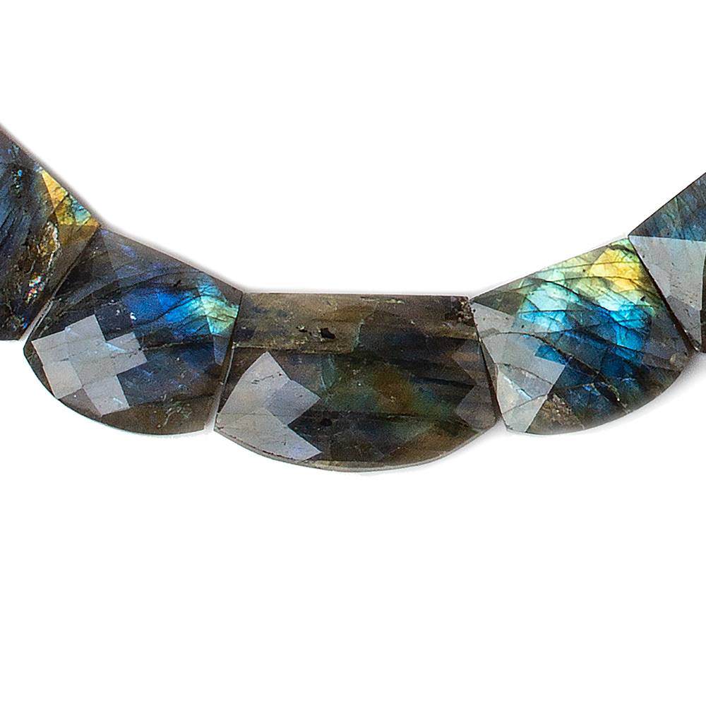 14x8-23x13mm Labradorite Faceted Fancy Cut Horizontal Collar 39 beads AA (ONLINE ORDER ONLY)