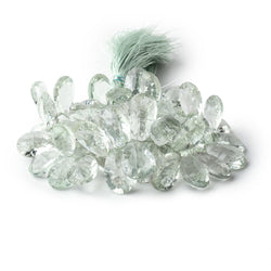 14x9-16x11mm Prasiolite Concave Faceted Pear Beads 7.5 inch 51 pieces AAA (ONLINE ORDER ONLY)