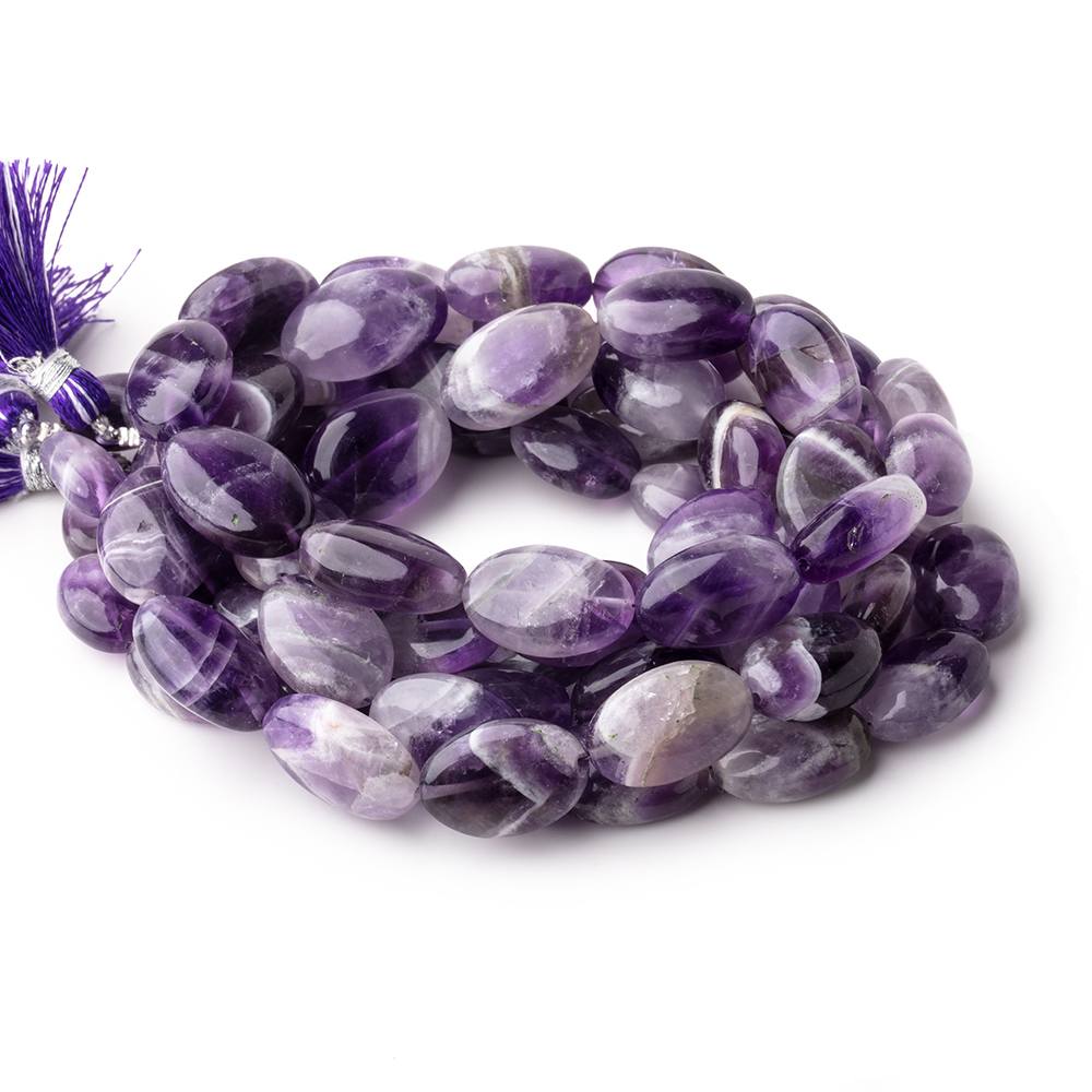 14x9-17x12mm Cape Amethyst Plain Oval Beads 15 inch 24 pieces (ONLINE ORDER ONLY)