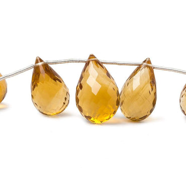 14x9 -19x12mm Madeira Citrine Faceted Tear Drop Beads 7 inch  13 pieces (ONLINE ORDER ONLY)