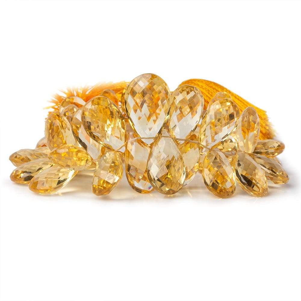 14x9-20x13mm Citrine Faceted Pear Beads 7.5 inch 48 pieces (ONLINE ORDER ONLY)