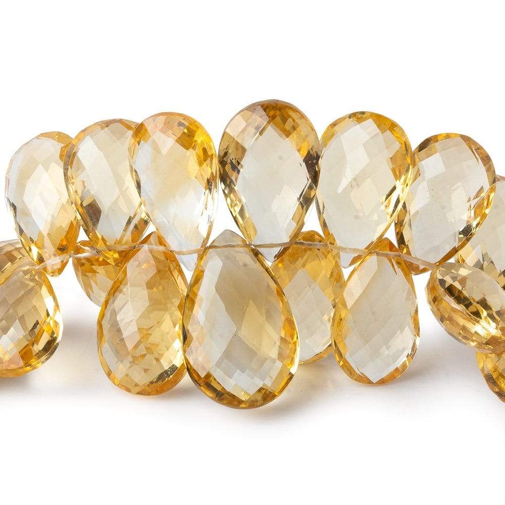 14x9-20x13mm Citrine Faceted Pear Beads 7.5 inch 48 pieces (ONLINE ORDER ONLY)